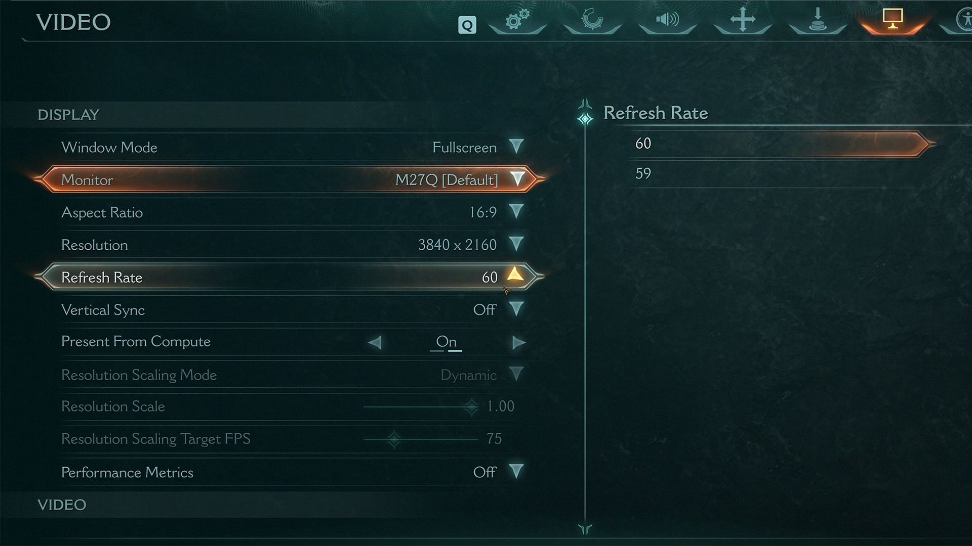 DOOM The Dark Ages settings for RTX 4060 Ti (Image via Bethesda)
